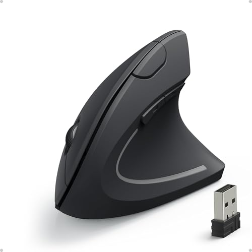 Anker 2.4G Wireless Vertical Ergonomic Mouse with USB Receiver