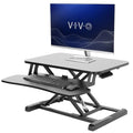 VIVO Desk Converter, K Series, Height Adjustable Sit to Stand Riser, Dual Monitor and Laptop Workstation with Wide Keyboard Tray