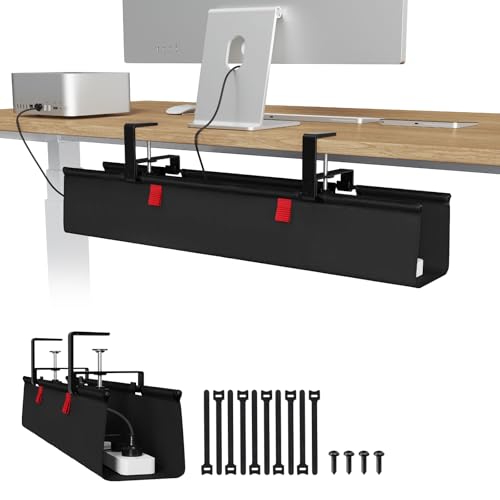 Univivi Under-Desk Cable Management Tray for Office Desks