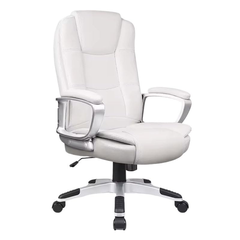 Business, Luxury High Back Computer Chair Ergonomic Adjustable PU Leather Chairs Office