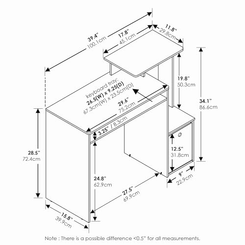 Furinno ECON Desk