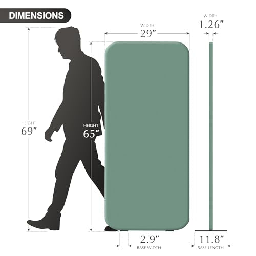 DECOLAB Standing Room Divider Panel, 29 x 65 Inches