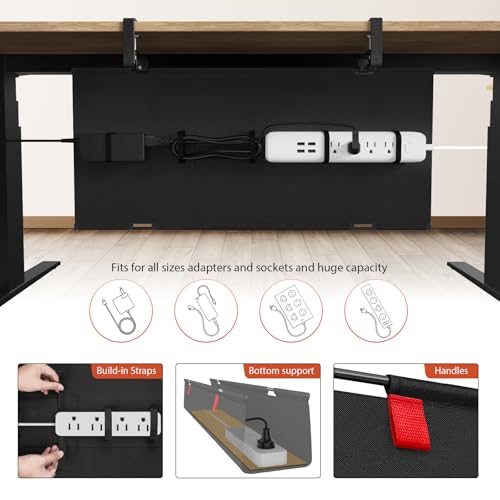 Univivi Under-Desk Cable Management Tray for Office Desks