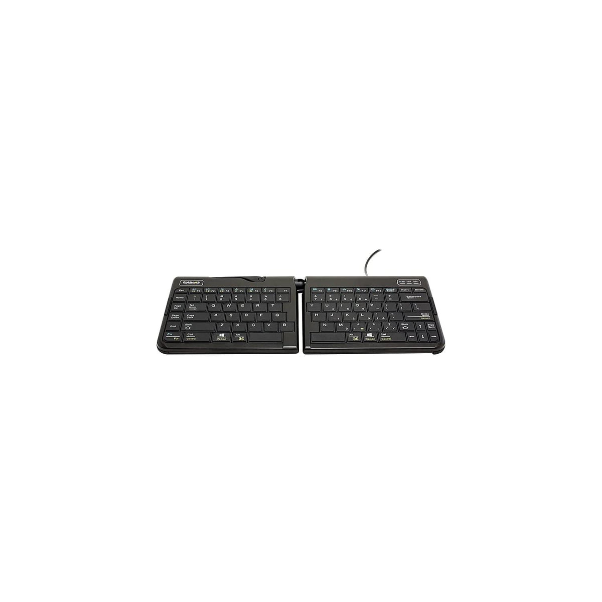 Goldtouch GTP-0044 Go!2 Mobile Keyboard, Portable Foldable Travel Keyboard with USB , Black