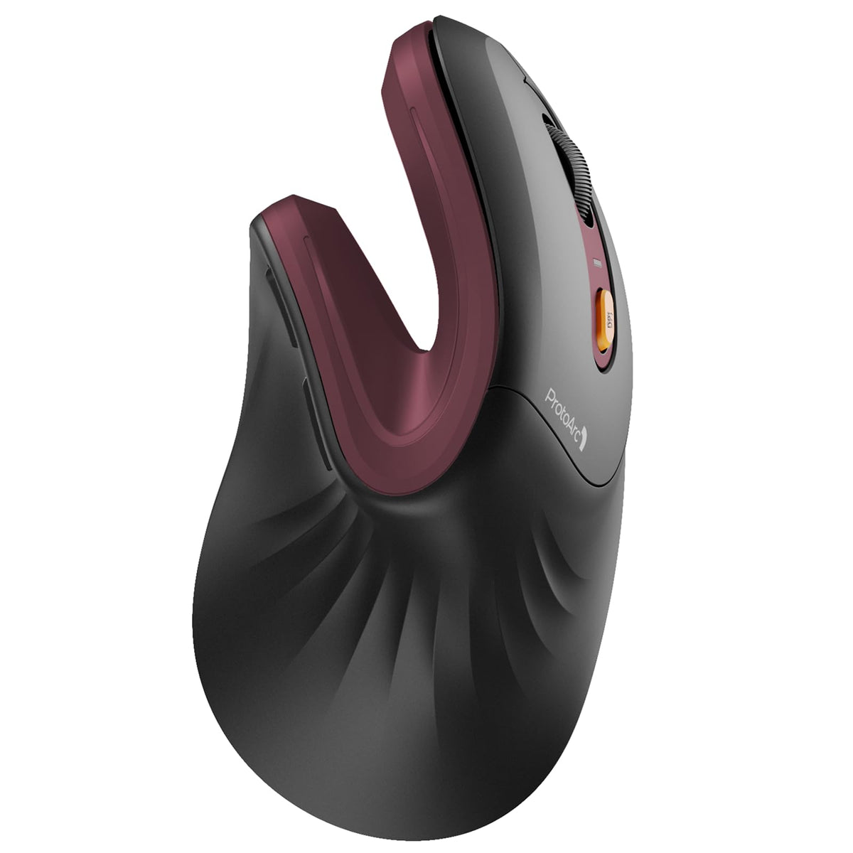 ProtoArc Vertical Mouse, EM11 NL Wireless Ergonomic Mouse, Rechargeable Optical Mice with Multi-Device (Bluetooth + Bluetooth + USB Connection), 3 Adjustable DPI for Computer, iPad, Mac, Windows