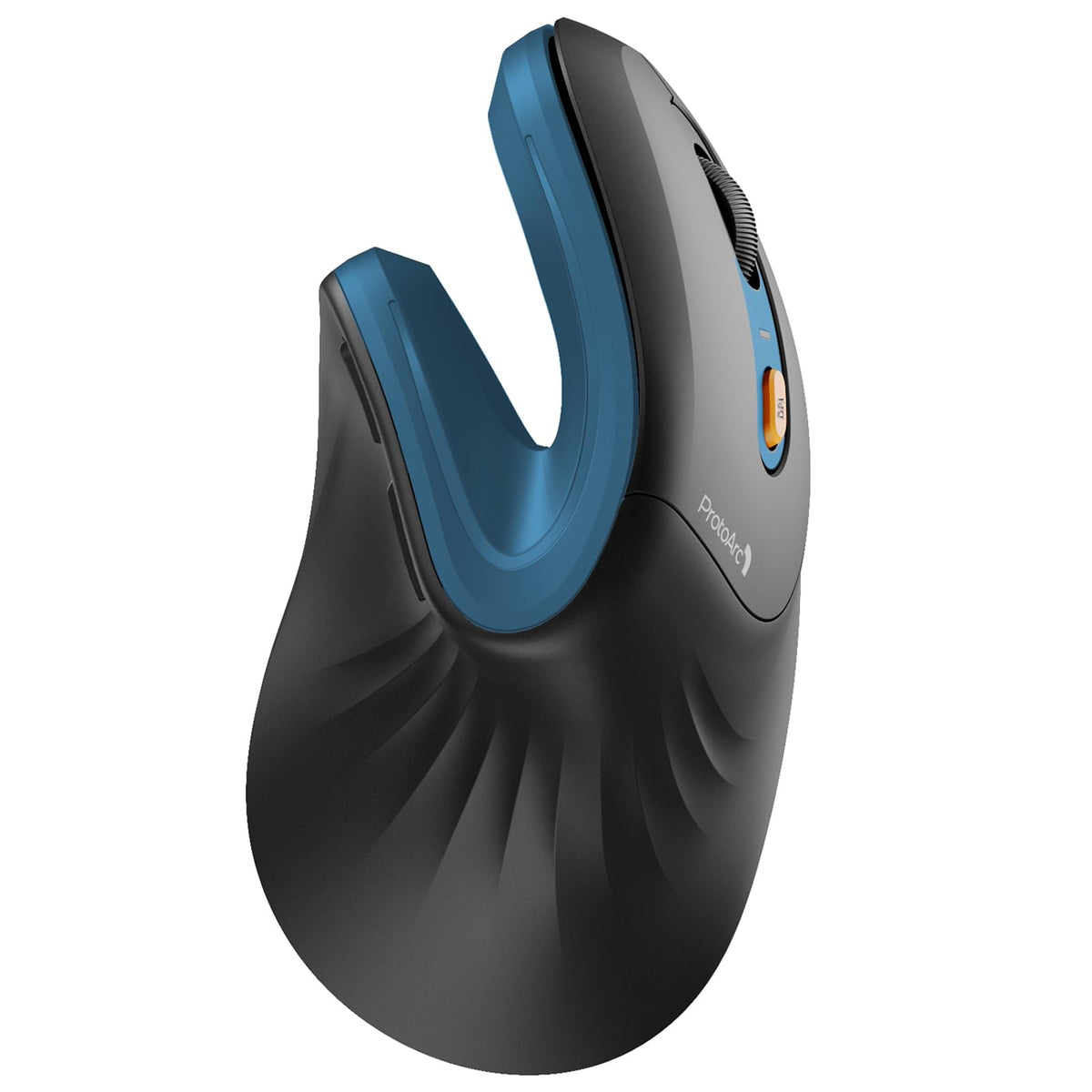 ProtoArc Vertical Mouse, EM11 NL Wireless Ergonomic Mouse, Rechargeable Optical Mice with Multi-Device (Bluetooth + Bluetooth + USB Connection), 3 Adjustable DPI for Computer, iPad, Mac, Windows