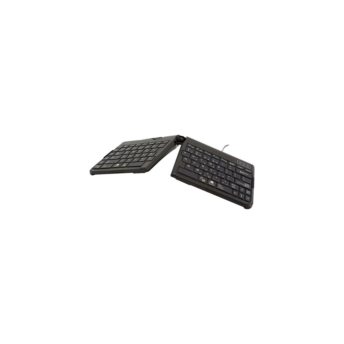 Goldtouch GTP-0044 Go!2 Mobile Keyboard, Portable Foldable Travel Keyboard with USB , Black