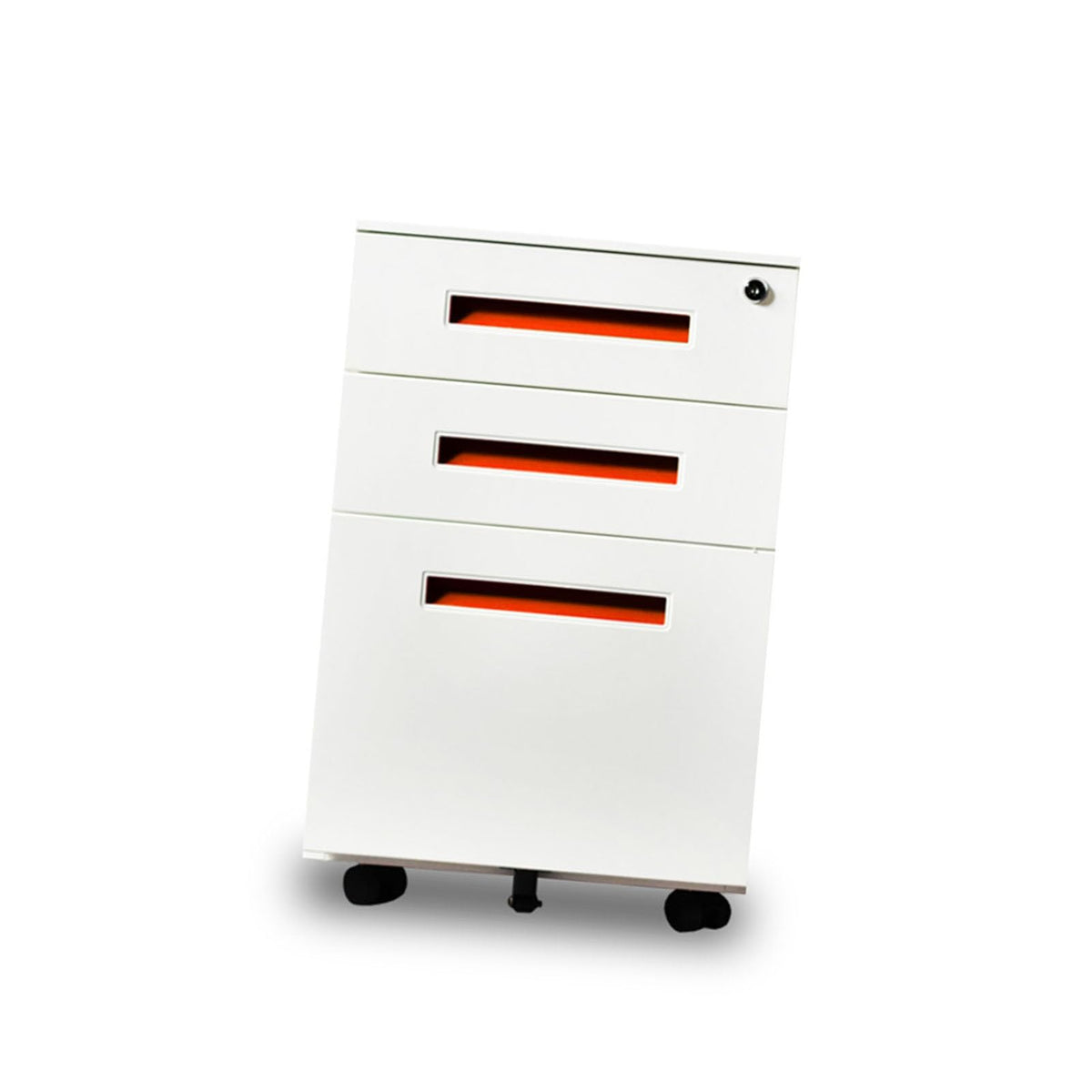 YXEDPBF 3-Drawer Locking Mobile File Cabinet for A4