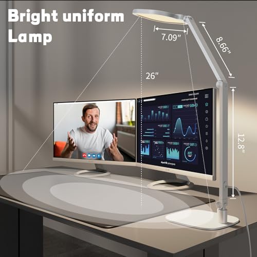 LitONES Edge-Lit LED Desk Lamp for Home Office
