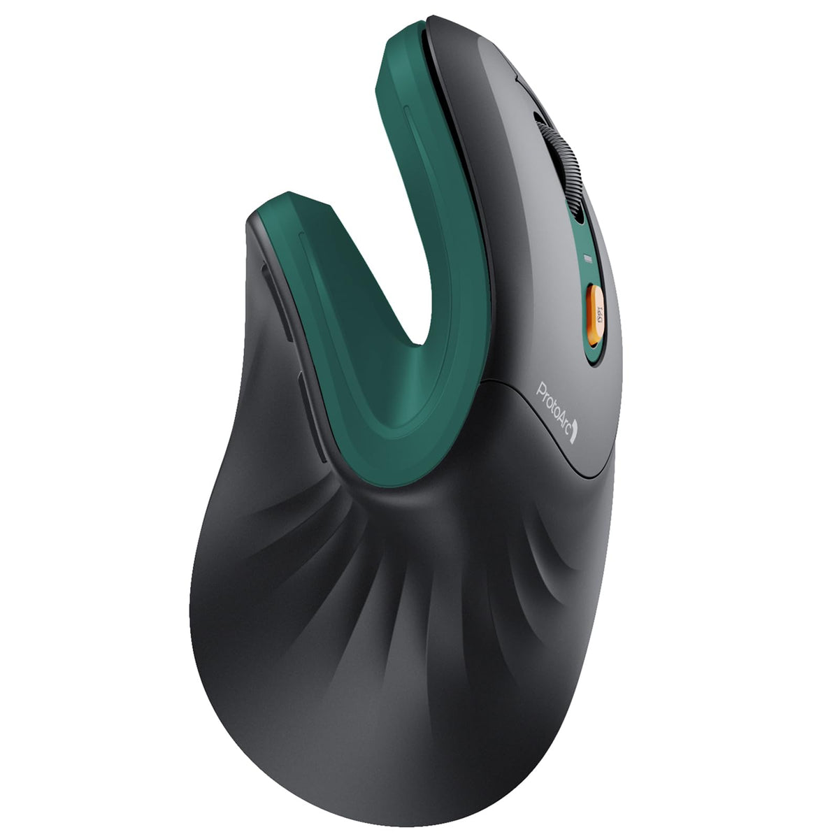 ProtoArc Vertical Mouse, EM11 NL Wireless Ergonomic Mouse, Rechargeable Optical Mice with Multi-Device (Bluetooth + Bluetooth + USB Connection), 3 Adjustable DPI for Computer, iPad, Mac, Windows