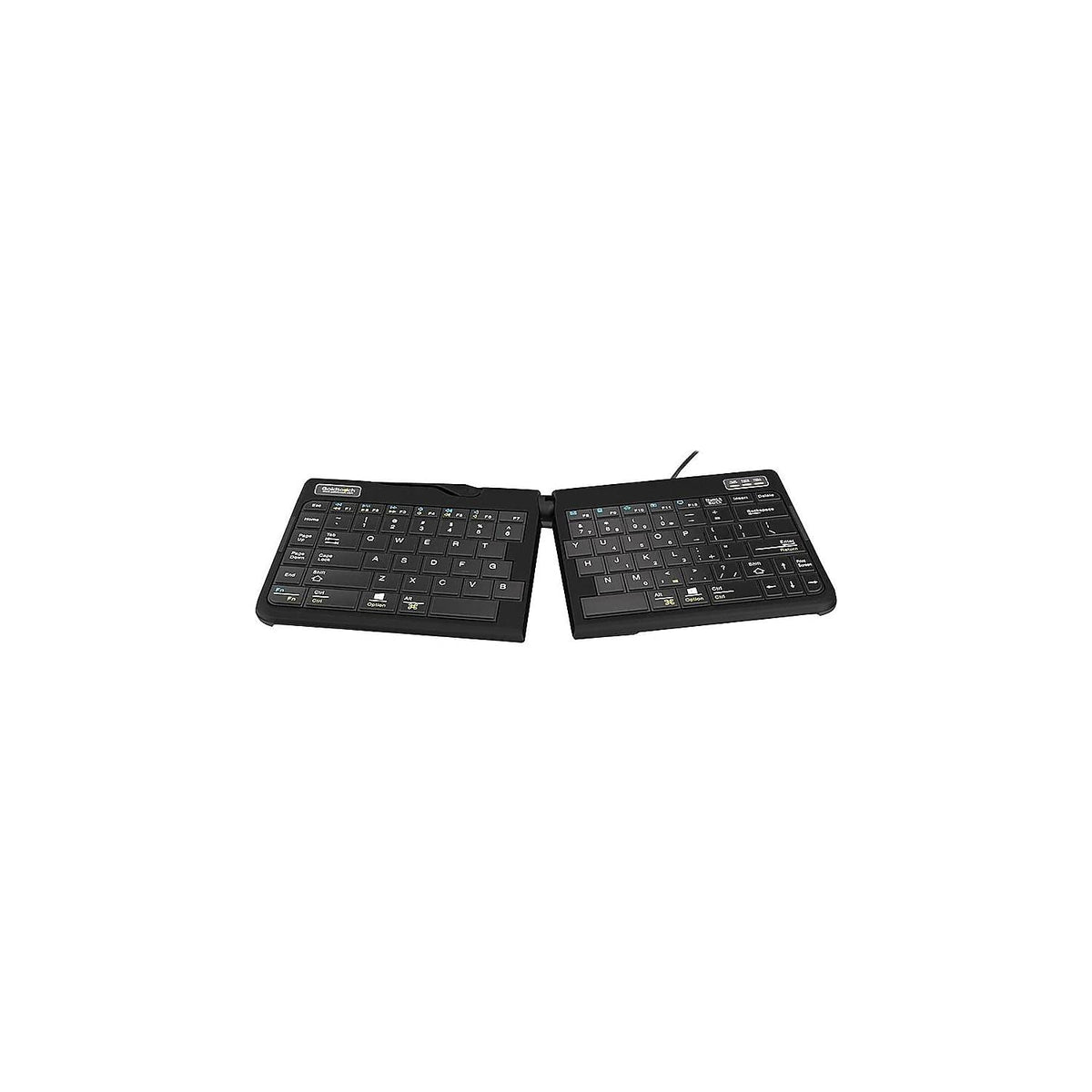 Goldtouch GTP-0044 Go!2 Mobile Keyboard, Portable Foldable Travel Keyboard with USB , Black