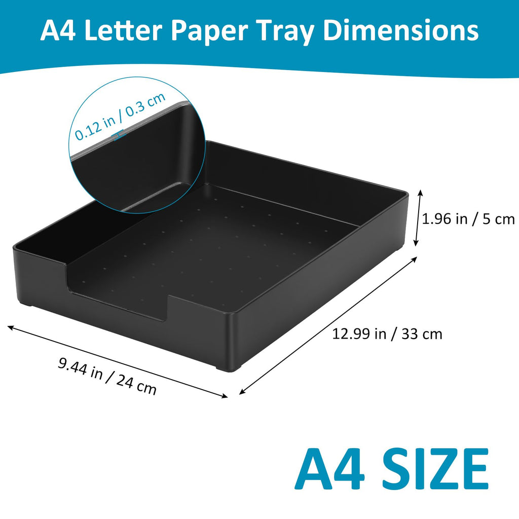 Stackable A4 Letter Tray Organizer for Office Desk