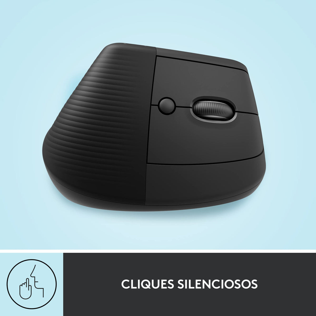 Logitech Lift Vertical Ergonomic Mouse, Wireless Bluetooth or USB Receiver, Quiet Clicks, 4 Buttons, Right Hand Wireless Mouse, Windows/macOS/iPadOS, Laptop, PC - Graphite, Pack of 4