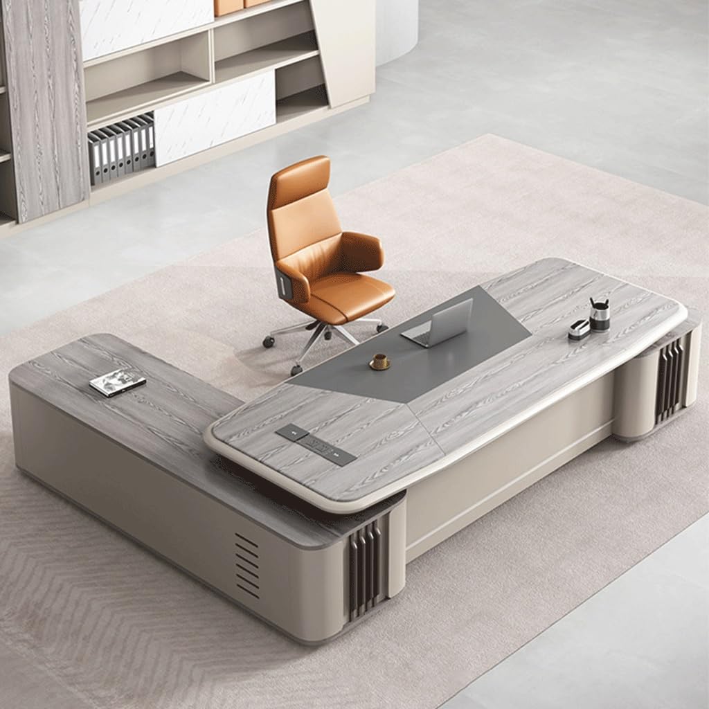 ULTRAWAVE Computer Desk Home Office Desk Office Desk, CEO, Boss, Paint, Executive, Manager, Supervisor