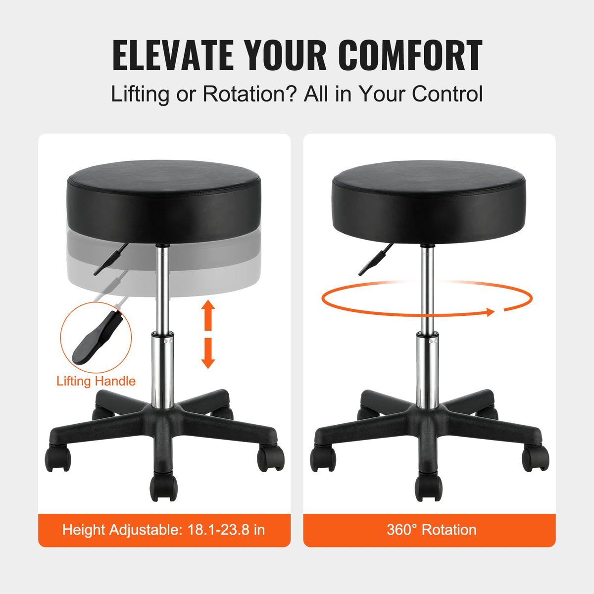 VEVOR Rolling Stools with Wheels