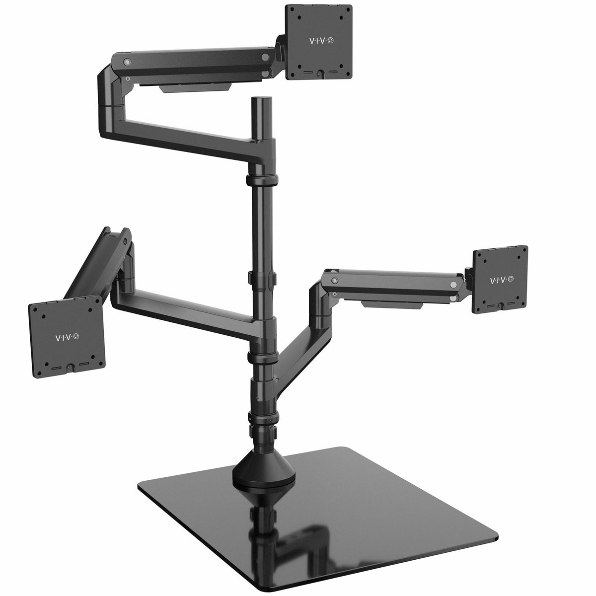 VIVO Pneumatic Arm Single Ultrawide Monitor Extra Tall Desk Mount
