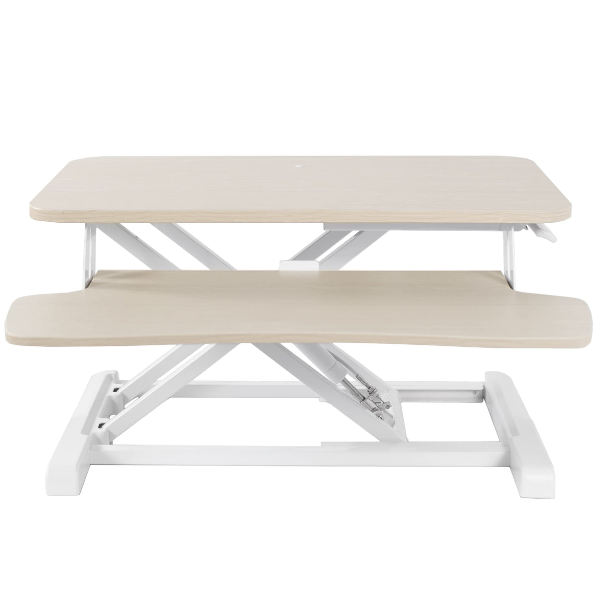 VIVO Desk Converter, K Series, Height Adjustable Sit to Stand Riser, Dual Monitor and Laptop Workstation with Wide Keyboard Tray