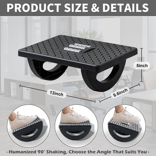 Casazenith Ergonomic Rocking Foot Rest for Under Desk