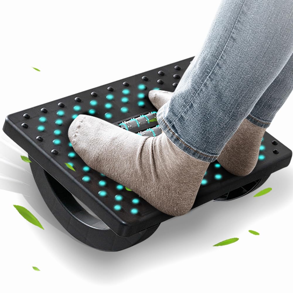 Casazenith Ergonomic Rocking Foot Rest for Under Desk