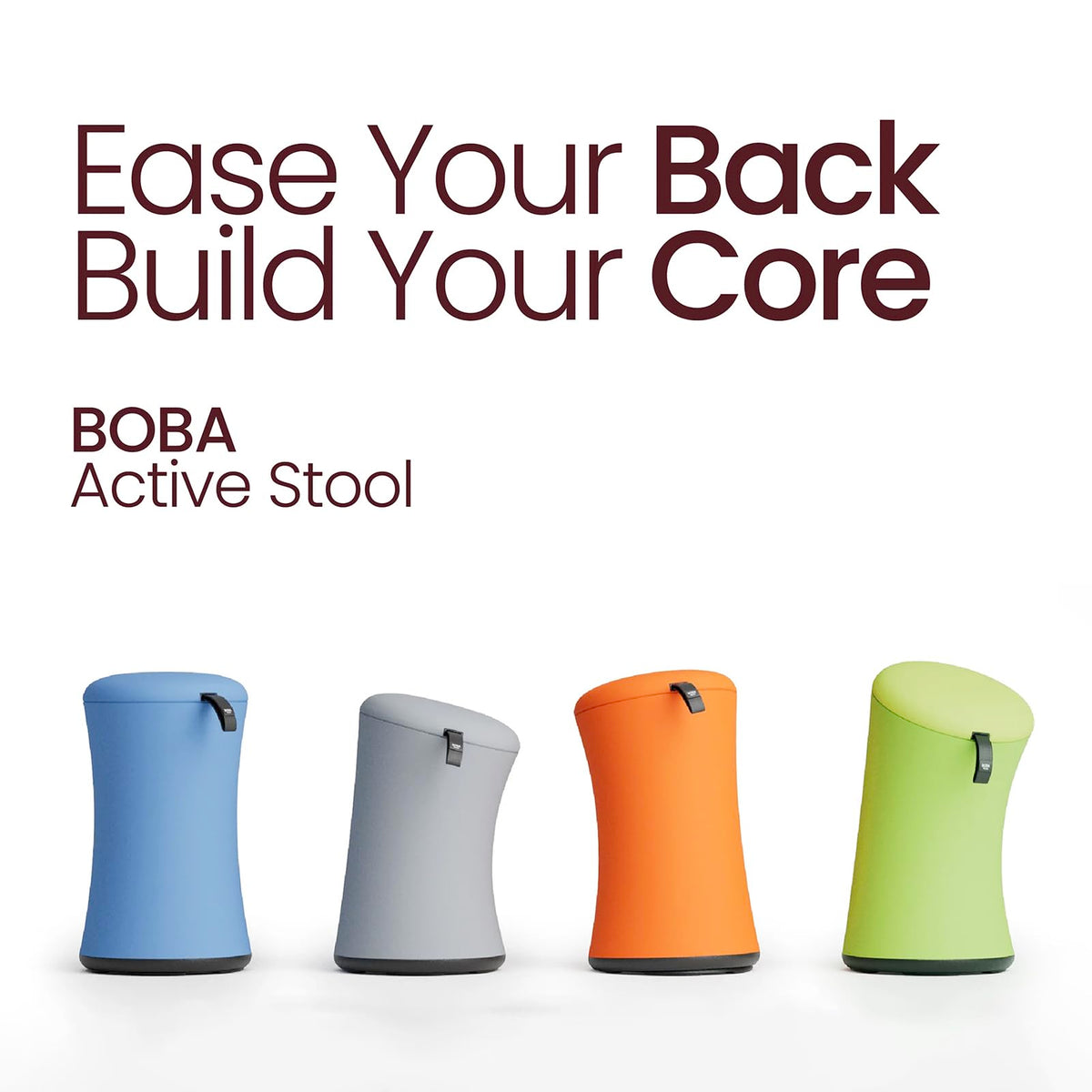 TopJob Boba Chair Stylish Active Wobble Stool, ADHD Chair, Improves Posture and Focus, Ergonomic with Height Adjustable Stool for Adults Children for Home Office, Study Room