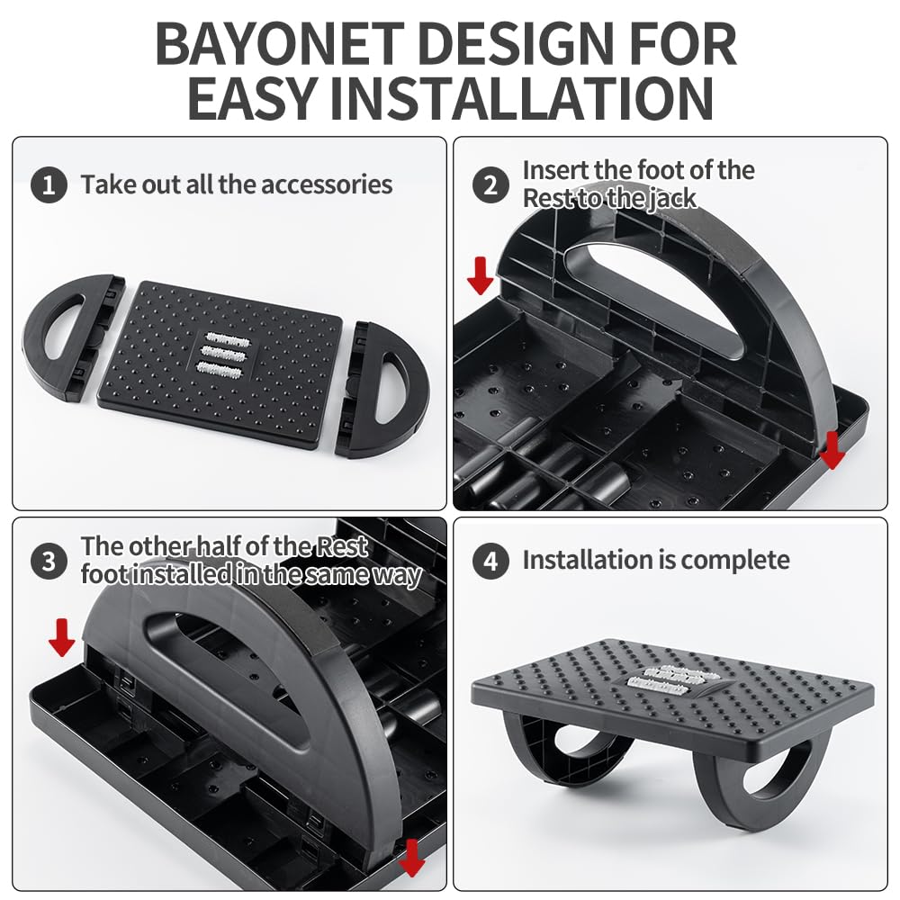 Casazenith Ergonomic Rocking Foot Rest for Under Desk