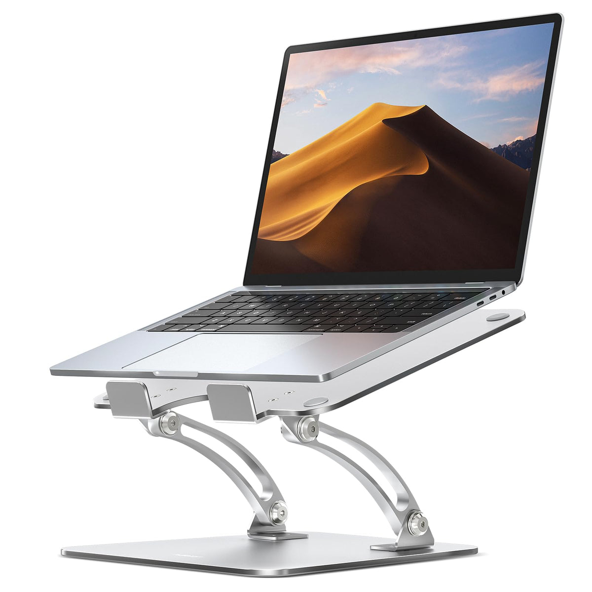 Nulaxy Large Heavy Duty Laptop Stand for Desk, Ergonomic Height Angle Adjustable Laptop Riser Holder Compatible with 10-17" Laptop Notebook Computer