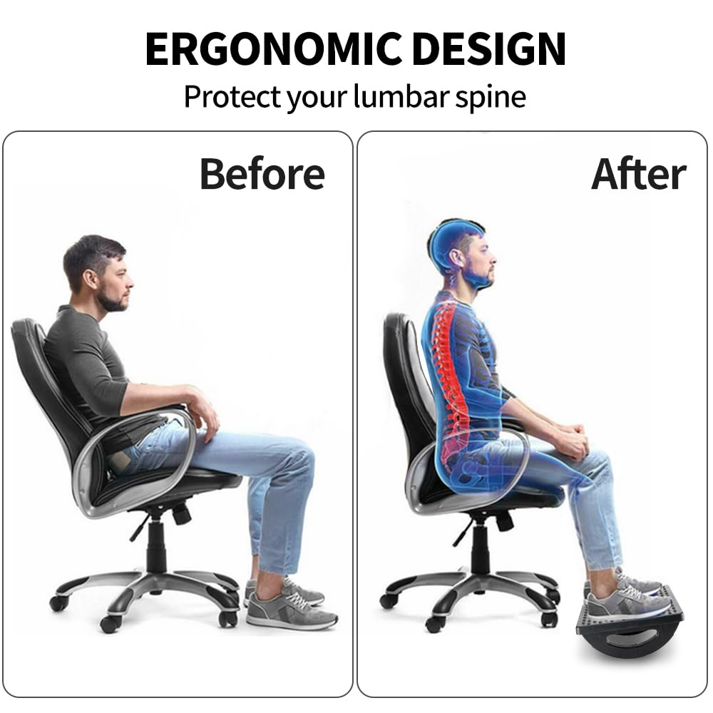 Casazenith Ergonomic Rocking Foot Rest for Under Desk