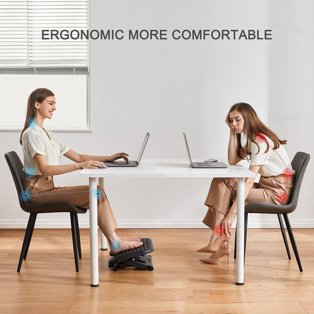 HUANUO Adjustable Under-Desk Foot Rest for Office