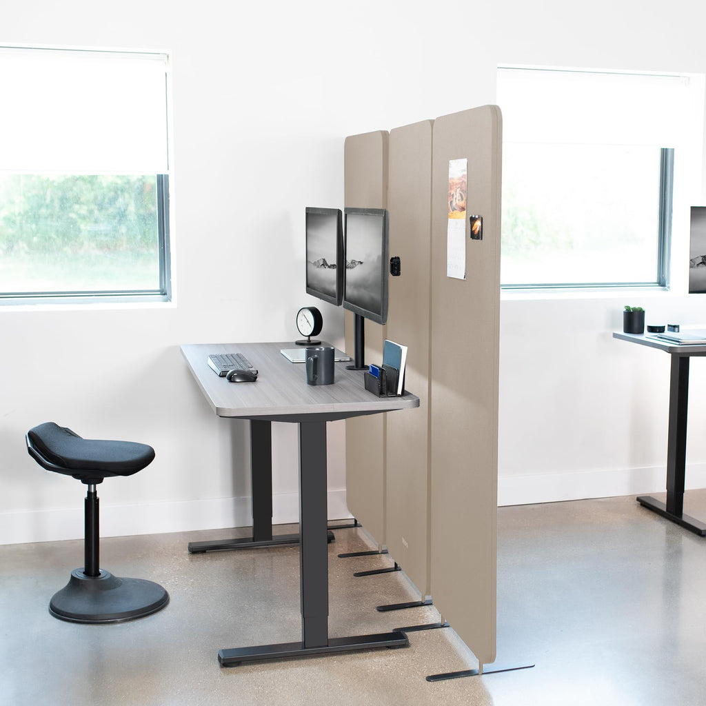 VIVO Freestanding Acoustic Privacy Panel Divider