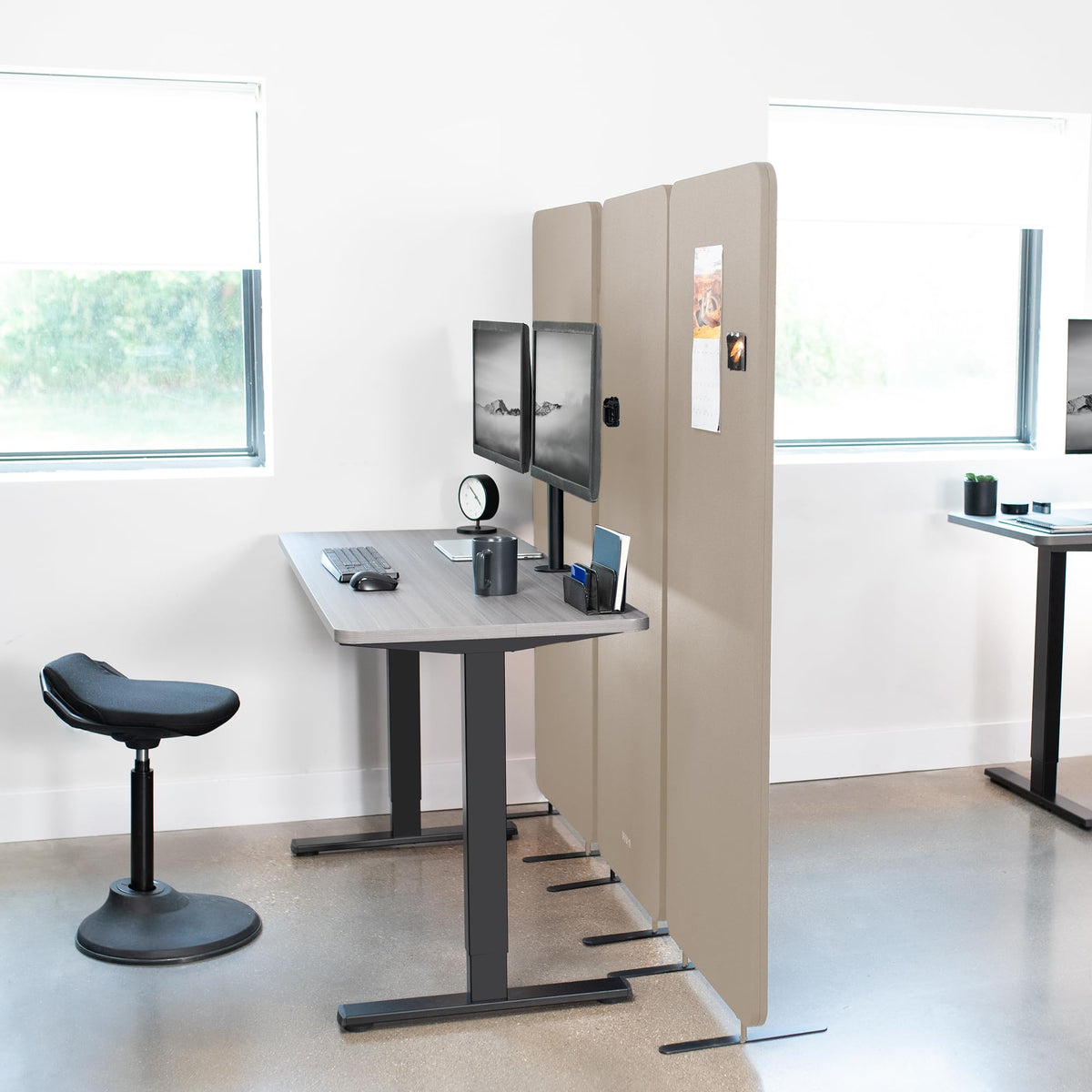 VIVO Freestanding Acoustic Privacy Panel Divider