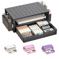 WALI Desk Organizer with Drawer, Pen Holder & Storage Compartments