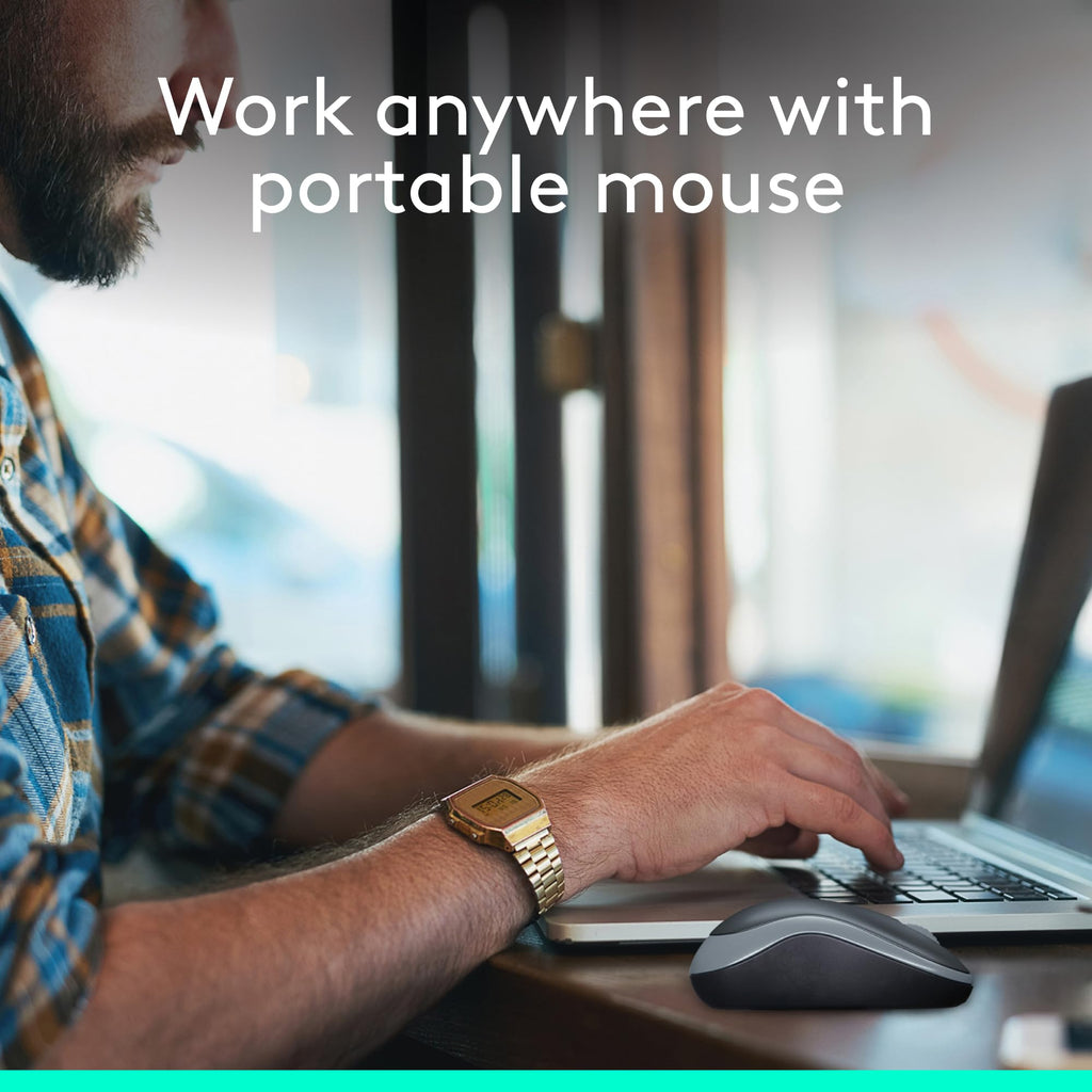 Logitech M240 Silent Bluetooth Wireless Mouse for Office Use