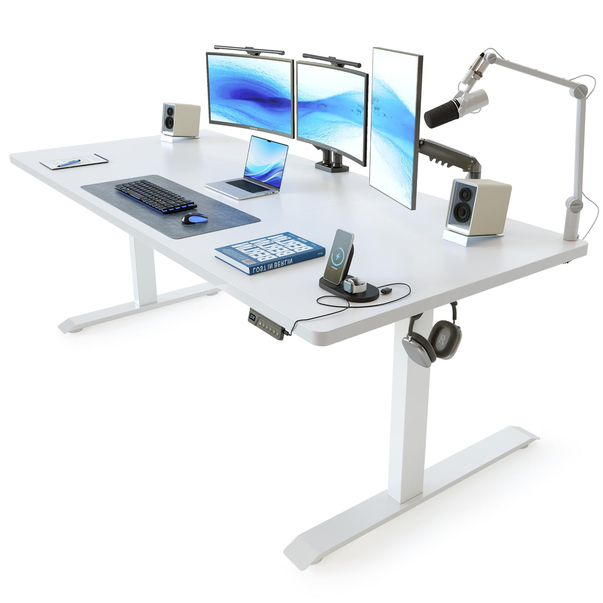 FEZIBO Standing Desk Electric Height Adjustable
