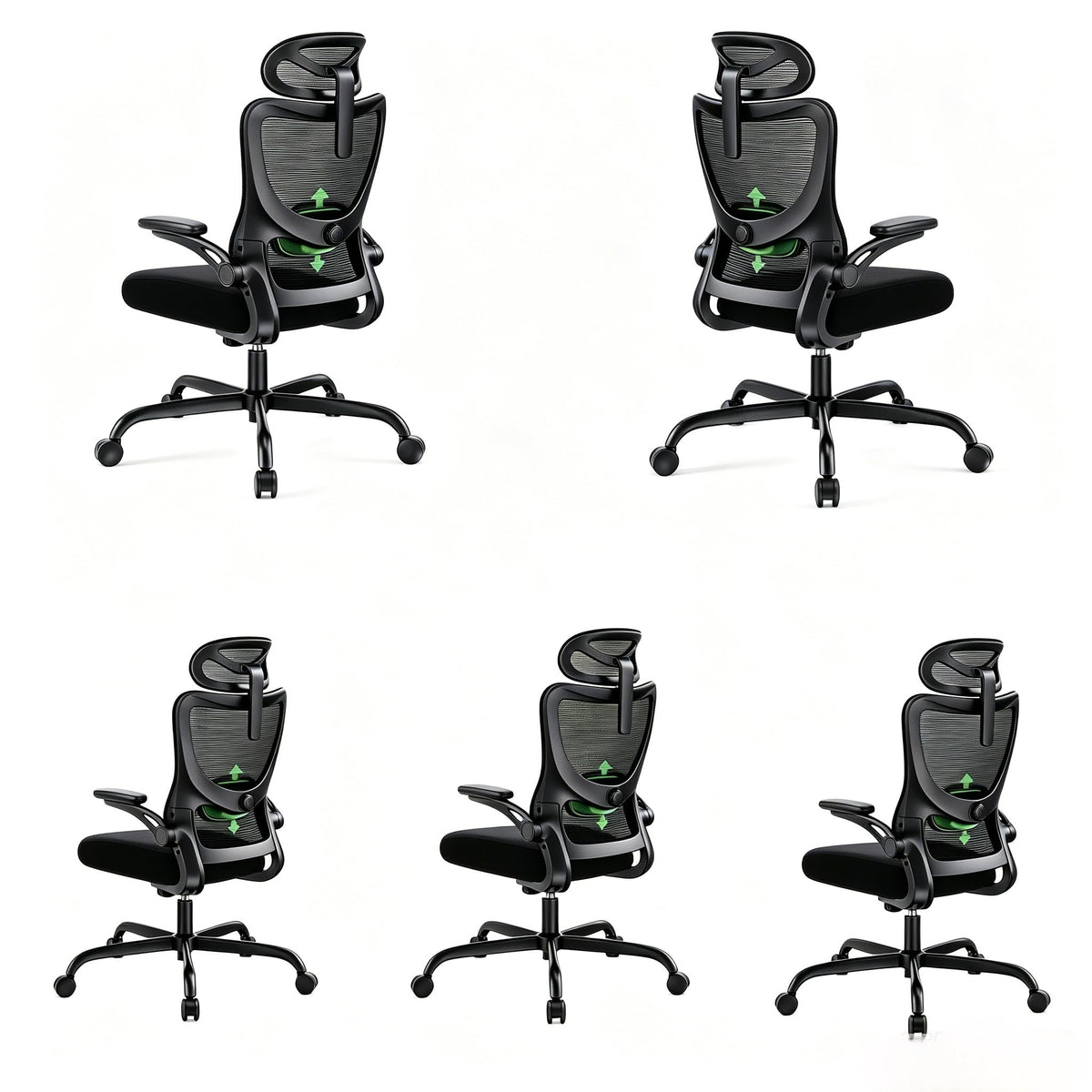 Marsail Ergonomic Office Chair with 3D Armrests