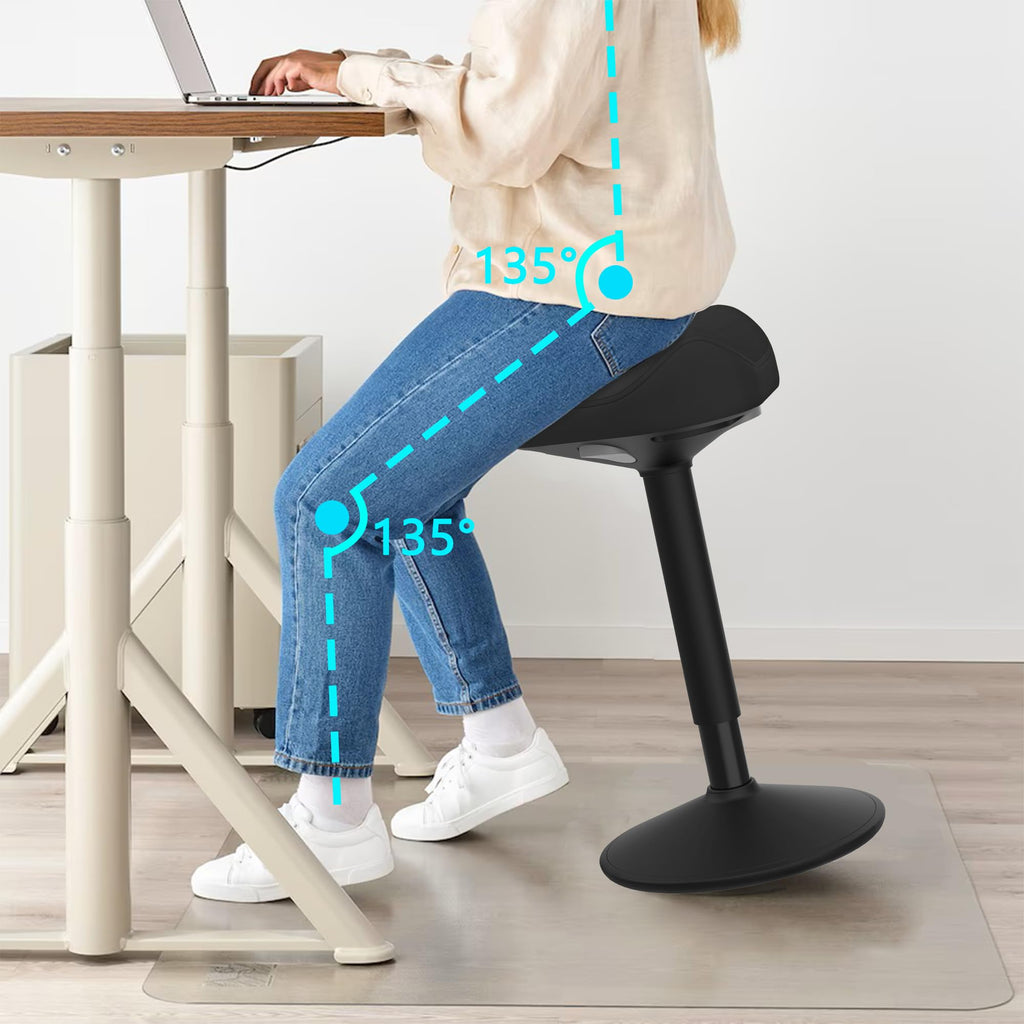 Yonsaeik Standing Stool, Adjustable Ergonomic Office Chair Standing Desk Chair