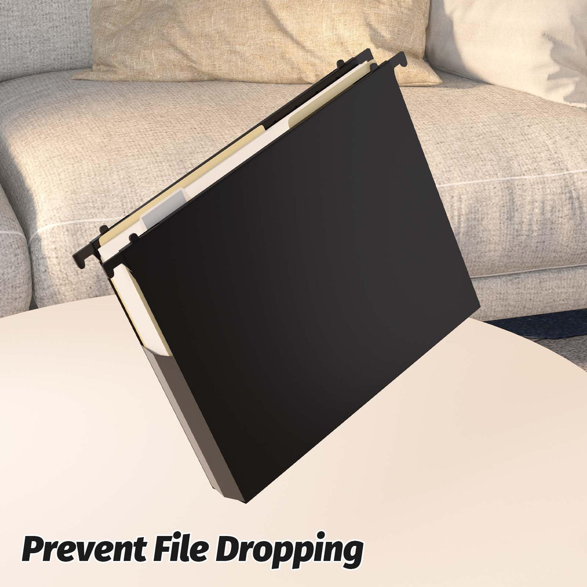12-Pack Extra-Capacity Hanging File Folders, Letter Size
