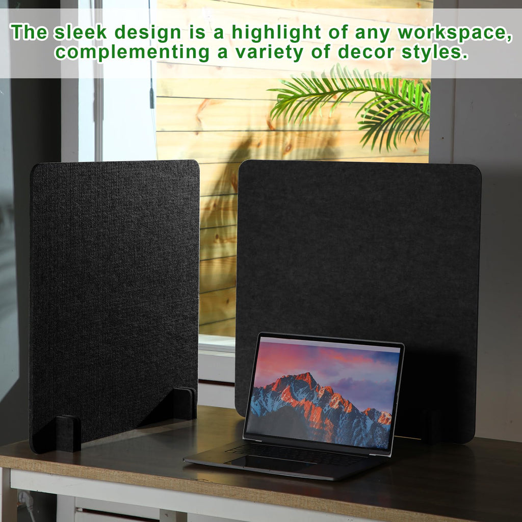 6-Pack Acoustic Desk Privacy Panels, 24 x 24 Inches