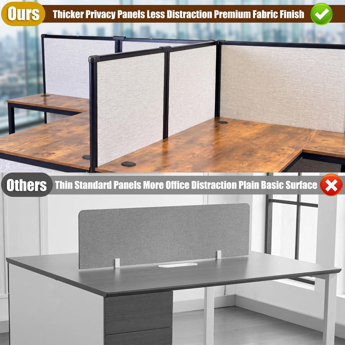TooCust Cubicle Desk for Office Workstation Setup