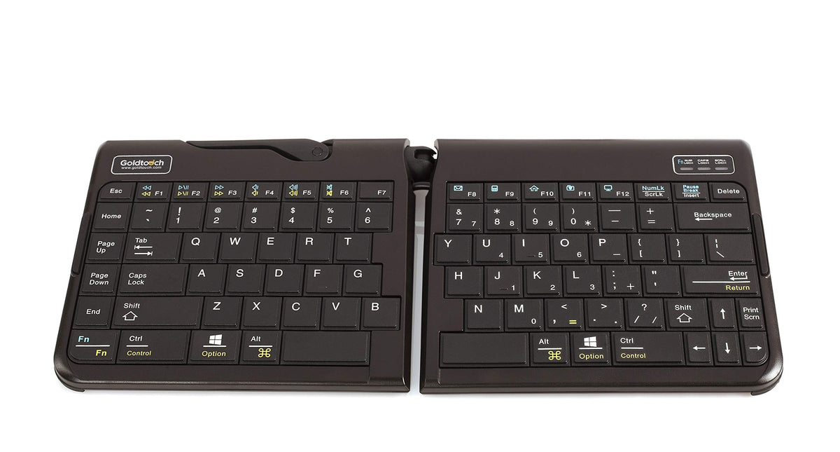 Goldtouch GTP-0044 Go!2 Mobile Keyboard, Portable Foldable Travel Keyboard with USB , Black