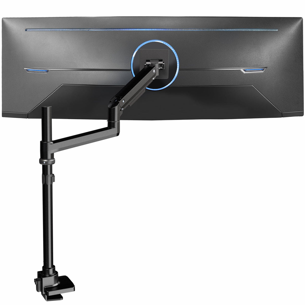 VIVO Pneumatic Arm Single Ultrawide Monitor Extra Tall Desk Mount