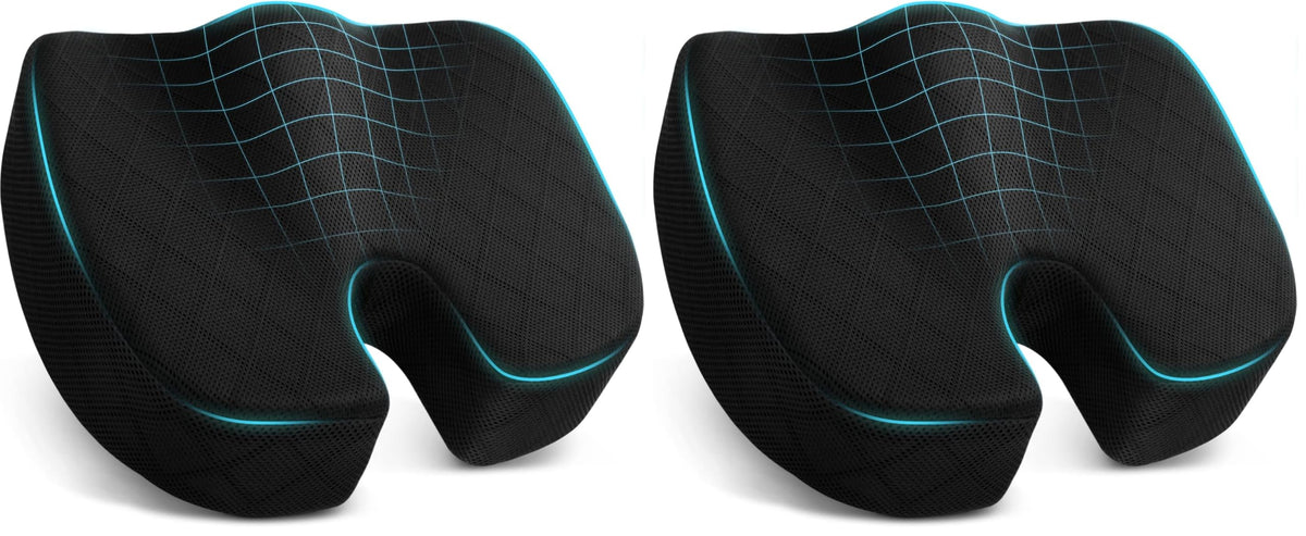 TushGuard Memory Foam Seat Cushion for Office Chairs