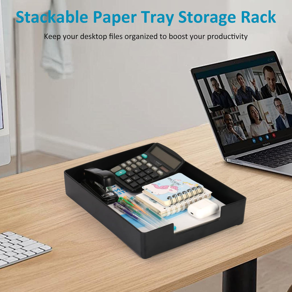 Stackable A4 Letter Tray Organizer for Office Desk