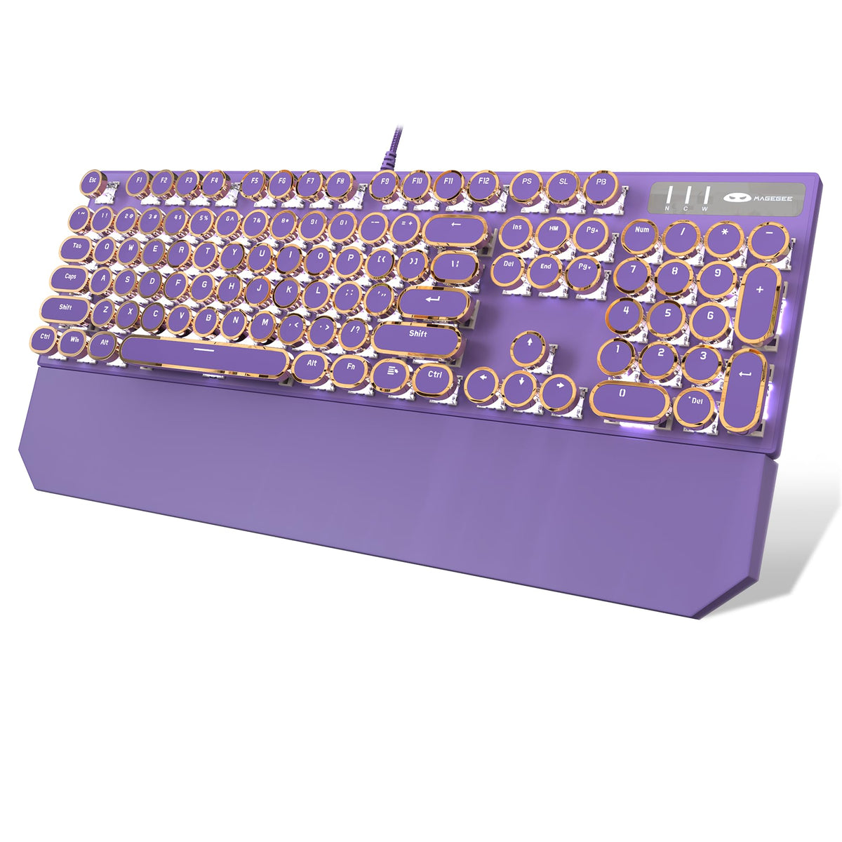 Camiysn Retro Punk Typewriter Style Mechanical Gaming Keyboard