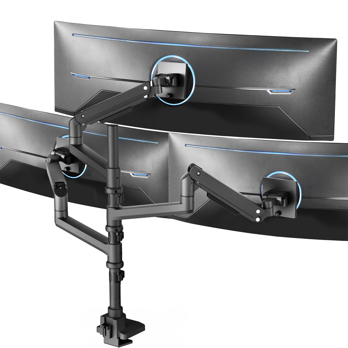 VIVO Pneumatic Arm Single Ultrawide Monitor Extra Tall Desk Mount