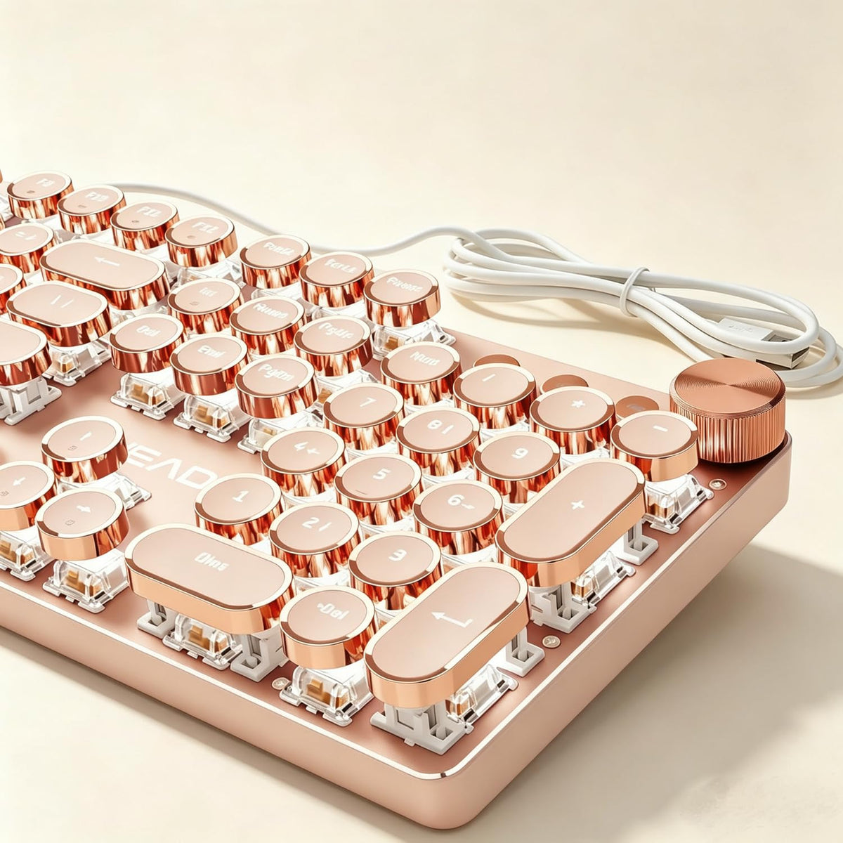 SEUNKWANG EWEADN Typewriter Style Mechanical Gaming Keyboard Wired