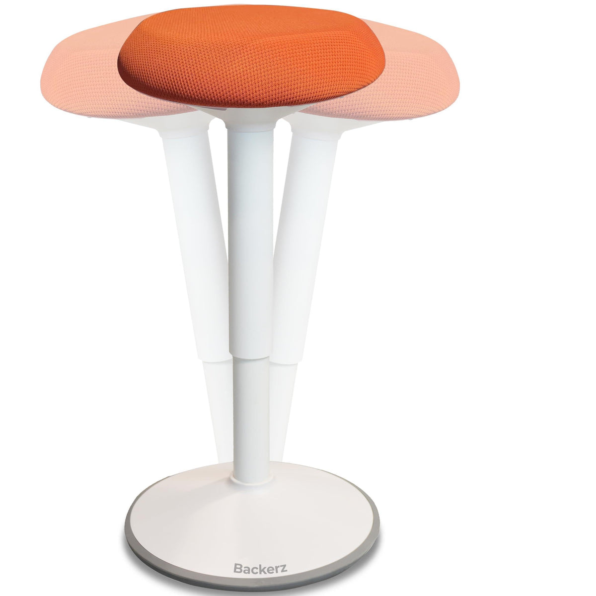 Backerz Standing Desk Stool Chair, Height Adjustable Stool for Office and Classroom, Swivel seat, Anti-Slip Bottom Ergonomic Wobble Stool with Rocking Motion