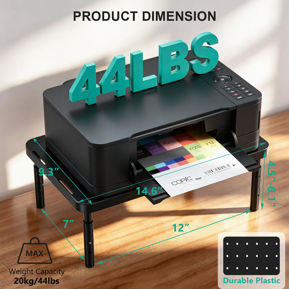 WALI Adjustable Monitor Stand & Laptop Riser with Storage