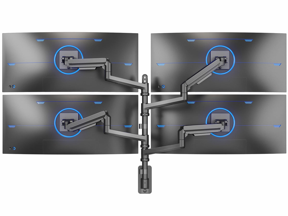 VIVO Pneumatic Arm Single Ultrawide Monitor Extra Tall Desk Mount