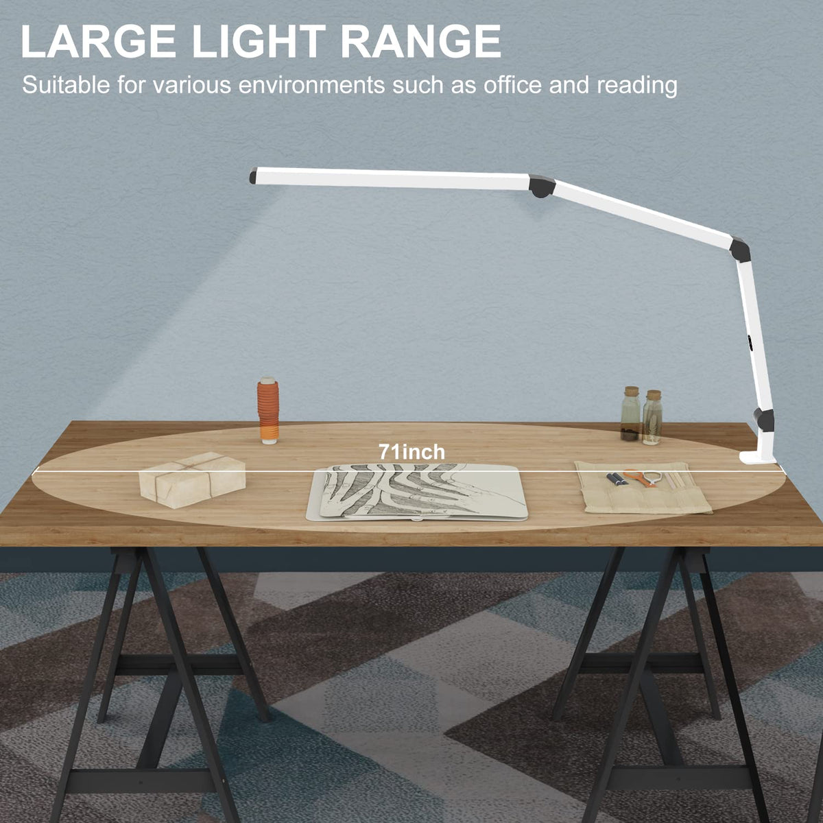 Micomlan LED Desk Lamp for Home Office Workspace