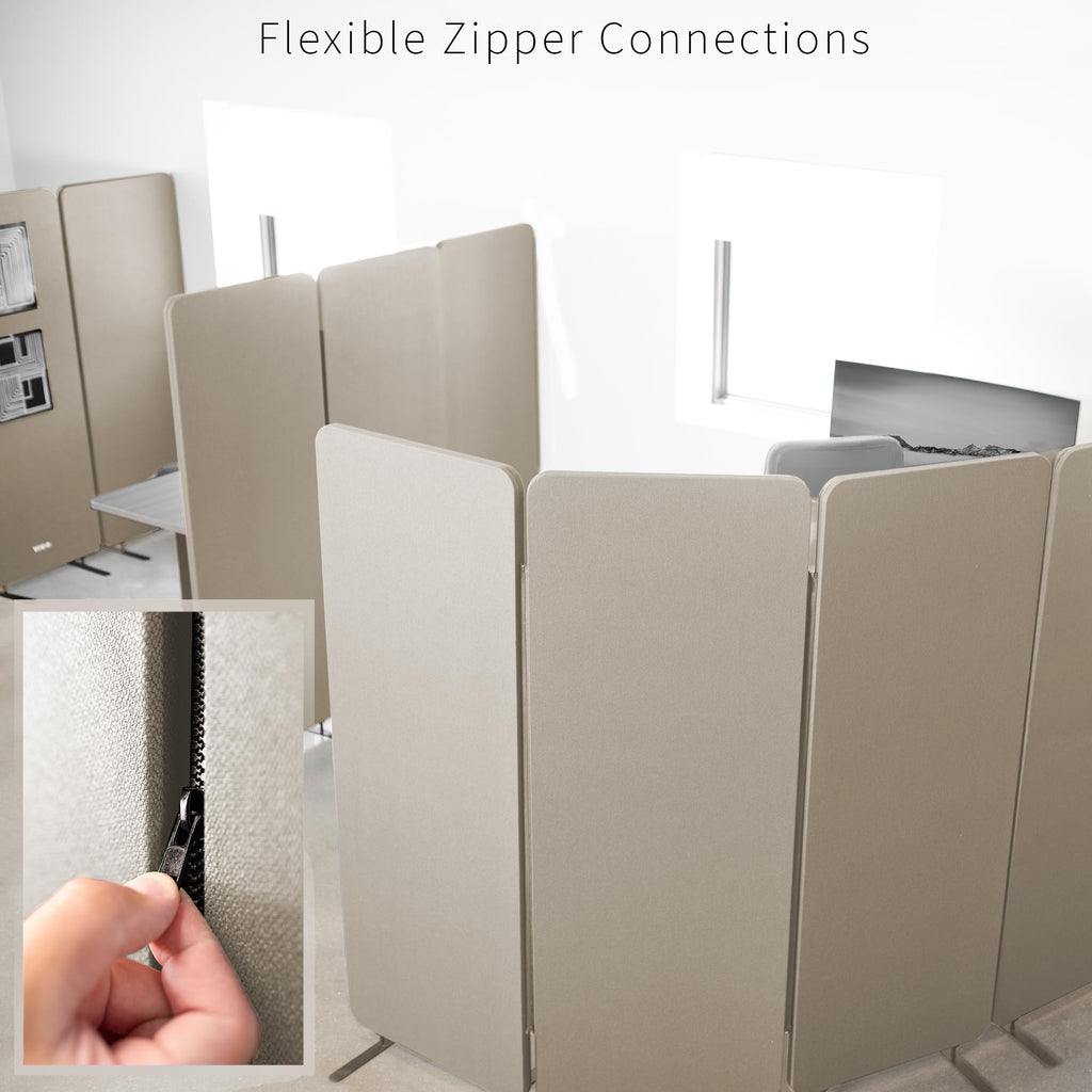 VIVO Freestanding Acoustic Privacy Panel Divider